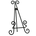 Red Co. Decorative Curved Plate Stand and Art Holder Easel in Black Finish - 13