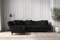 Deni Large Left Hand Corner Sofa - Brera Linen Charcoal