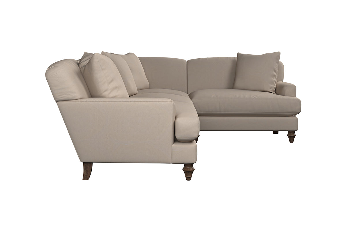 Deni Large Right Hand Corner Sofa - Recycled Cotton Lavender