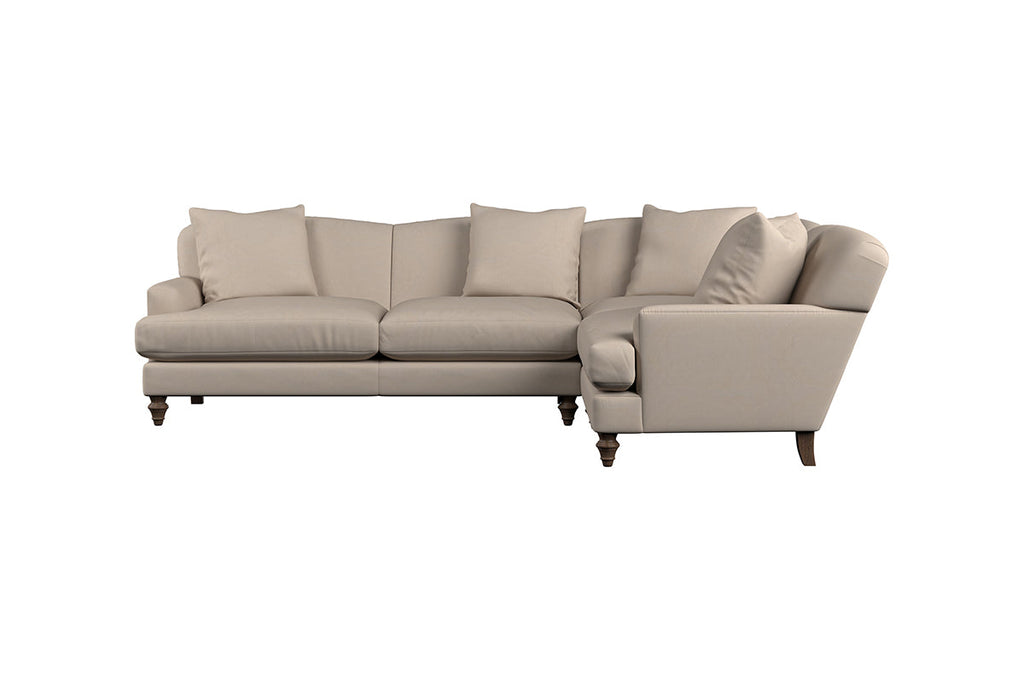 Deni Large Right Hand Corner Sofa - Recycled Cotton Natural