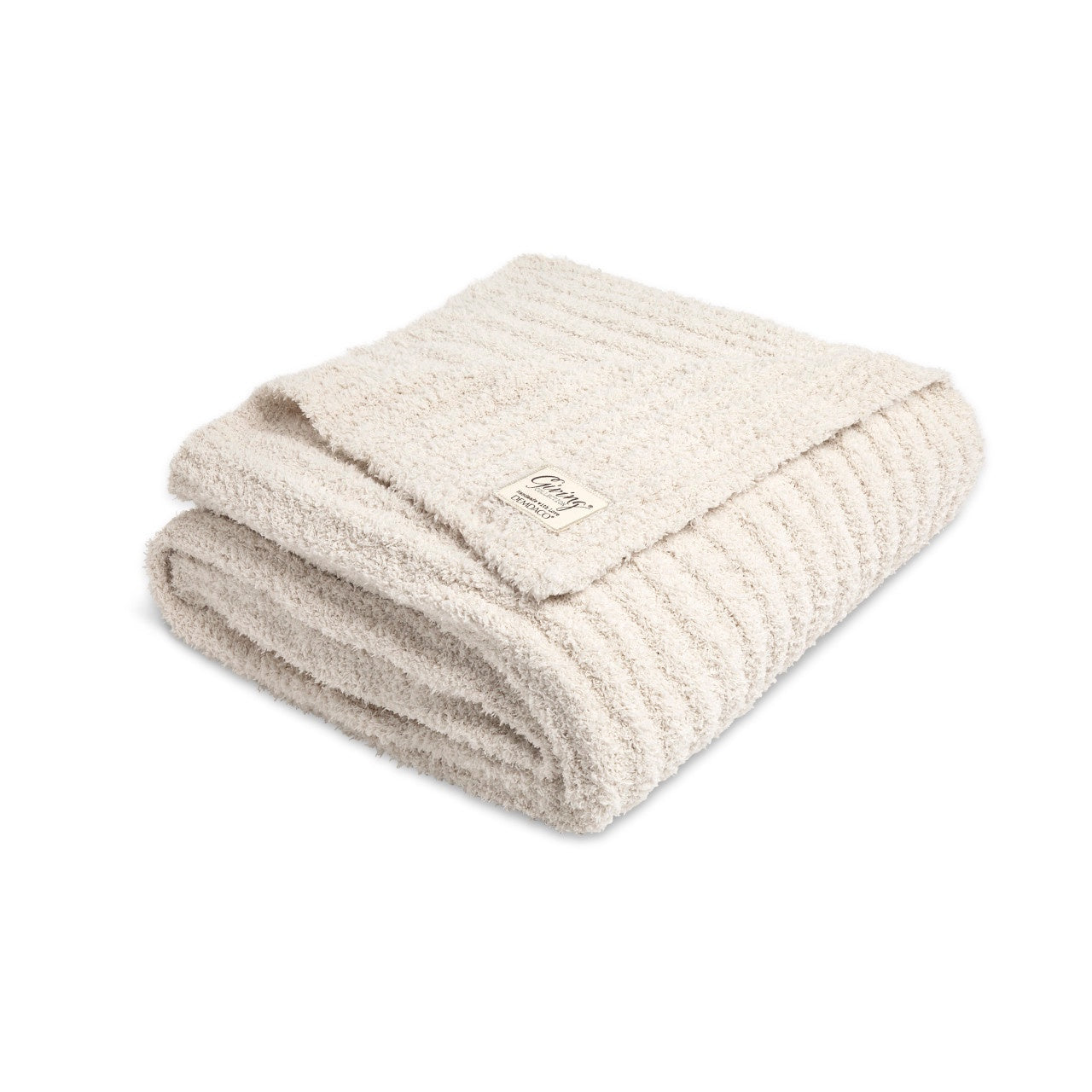 Ribbed Giving Blanket-Cream